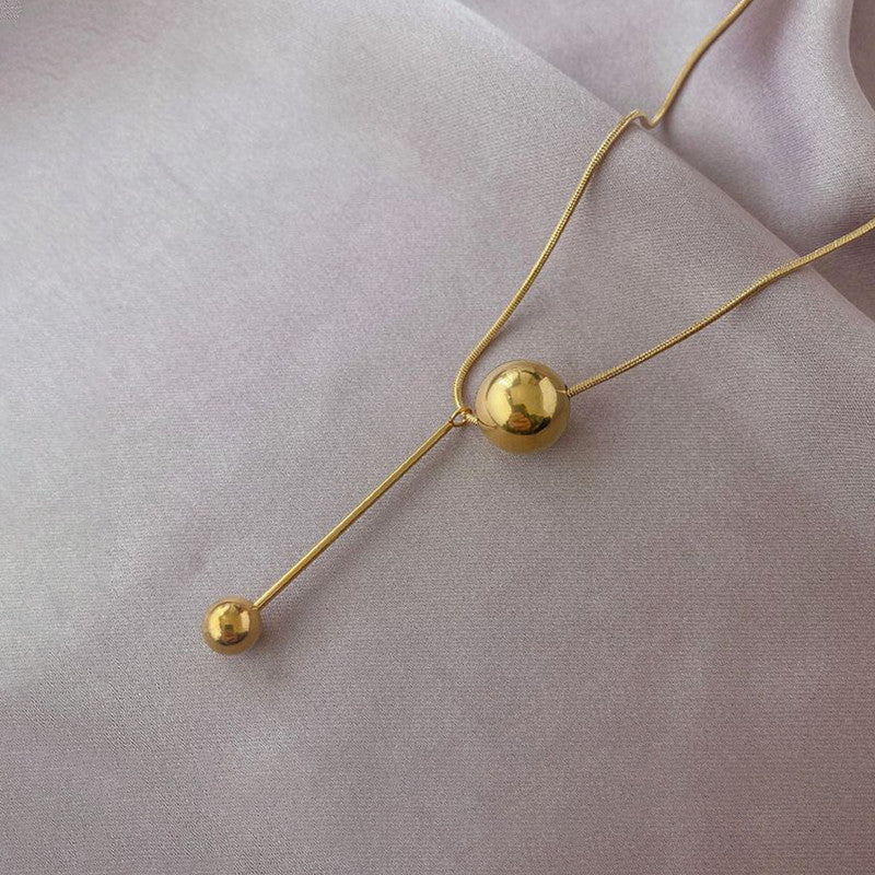 Gold-Plated Anti Tarnish Spherical Pendant