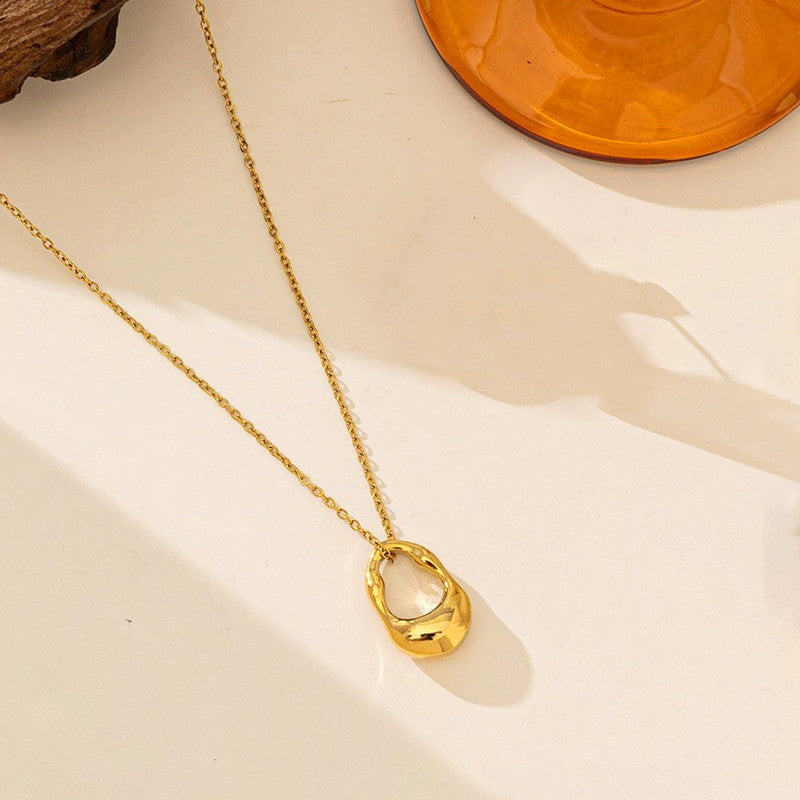 Gold Plated Anti Tarnish Stainless Steel Contemporary Pendant
