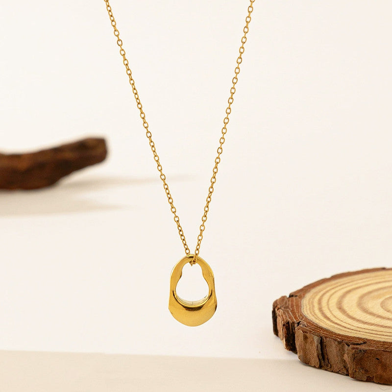 Gold Plated Anti Tarnish Stainless Steel Contemporary Pendant