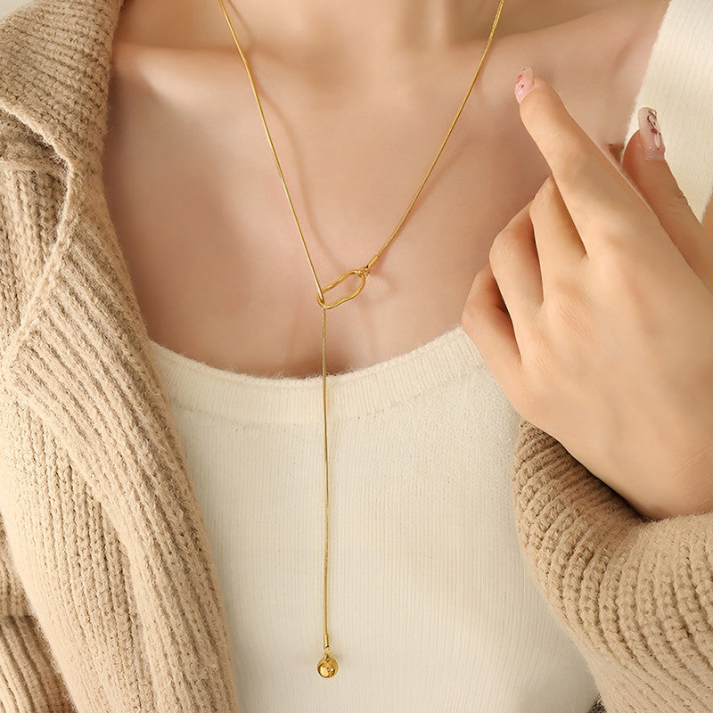 Gold Plated Anti Tarnish Stainless Steel Contemporary Pendant