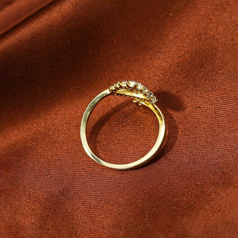 Gold Plated Contemporary Style Evil Eye Themed Adjustable Ring