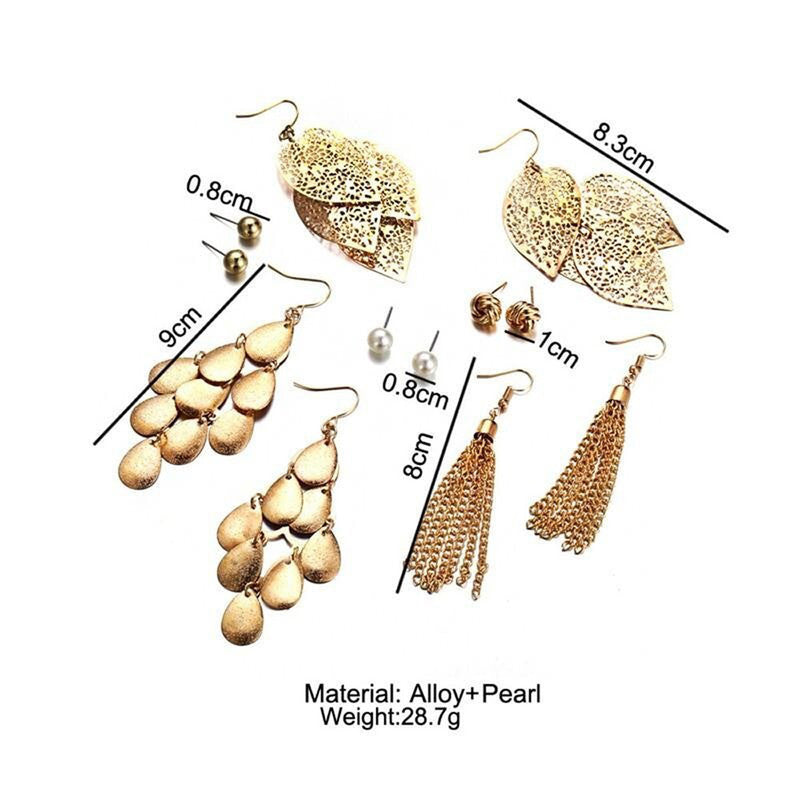 Gold Plated Artificial Stone Studded Earrings For Women