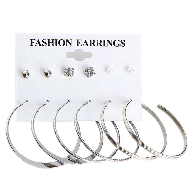 Delicate AD and Pearl Silver Plated Swanky Earrings For Women