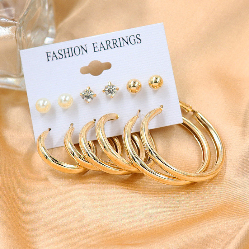 Gold Plated Studs and Hoop Earrings For Women