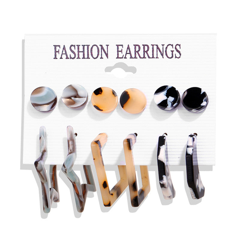 Trendy Silver Plated Multi-colour Earrings For Women