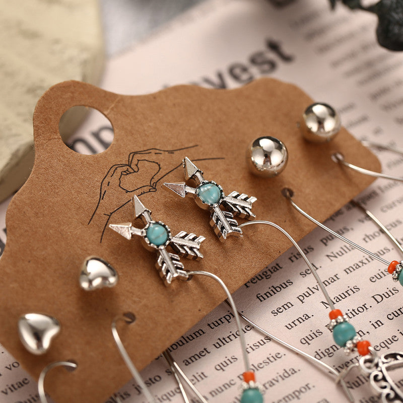 Stunning Feather inspired Oxidized German Silver Earrings For Women