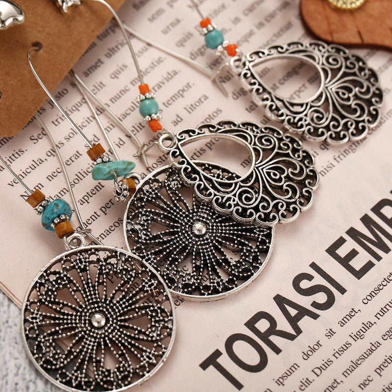 Stunning Feather inspired Oxidized German Silver Earrings For Women