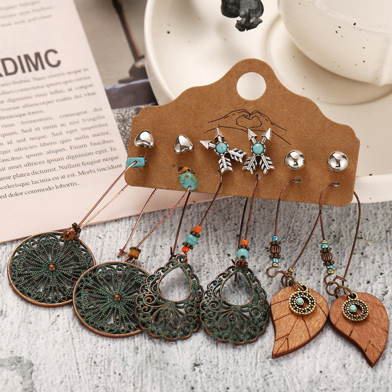 Stylish Oxidized German Silver Plated Earrings For Women