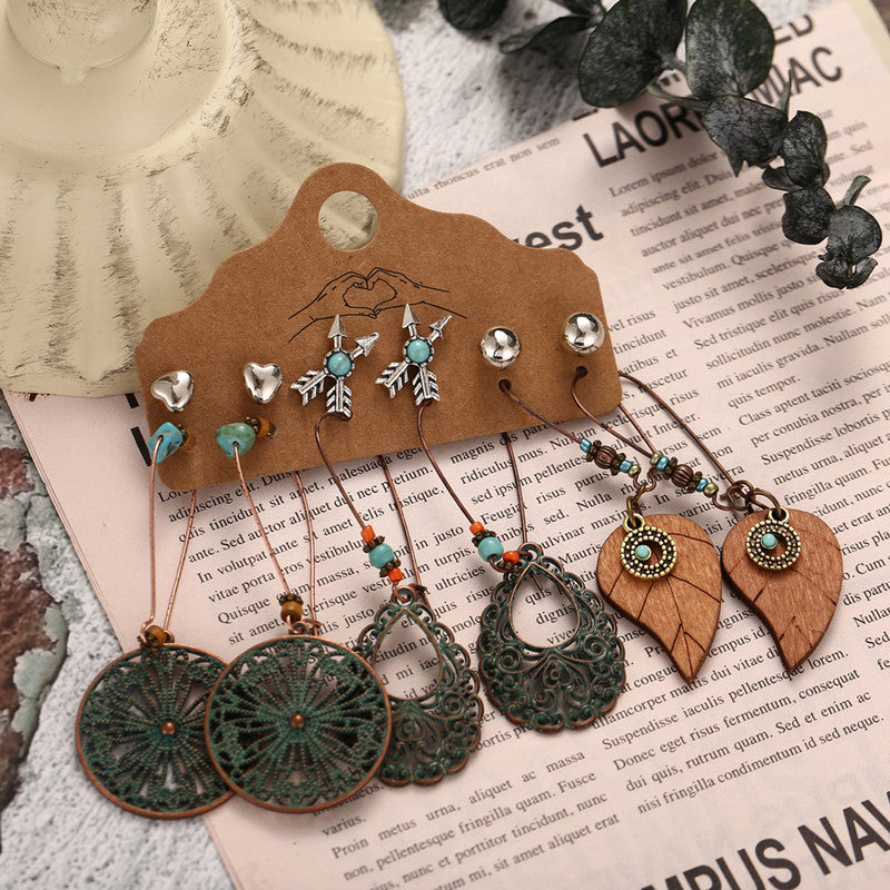 Stylish Oxidized German Silver Plated Earrings For Women