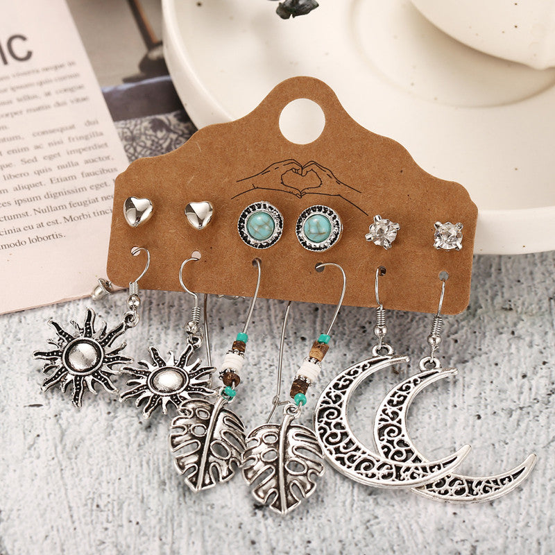 Tantalizing AD Oxidized German Silver Plated Earrings For Women