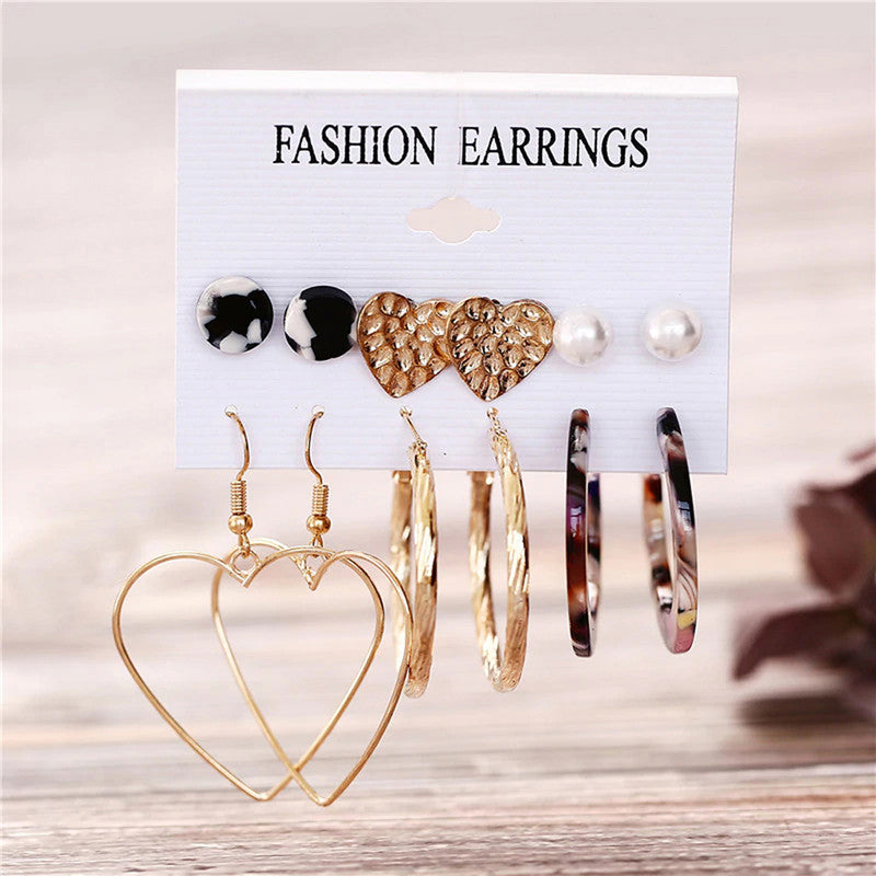 Gold-toned Gold Plated Earrings Combo For Women