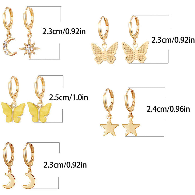 AD Gold Plated Jewellery Earrings For Women