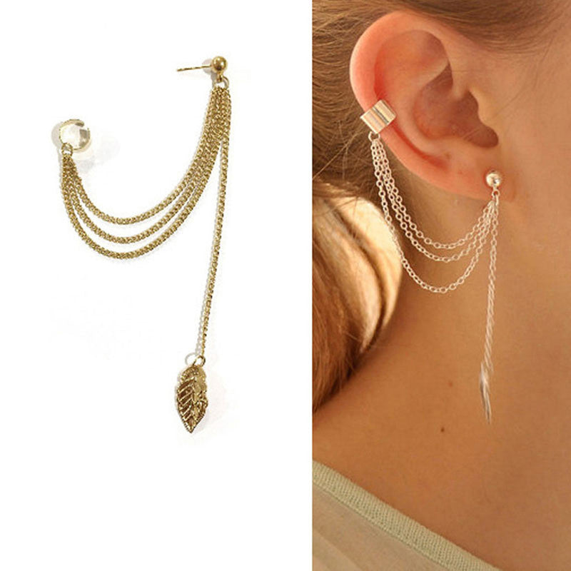 Gold Plated Ear cuffs Combo of 7 For Women