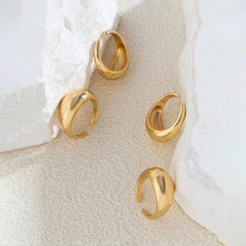 Trending Gold Plated Set of 4 Stackable Finger Rings