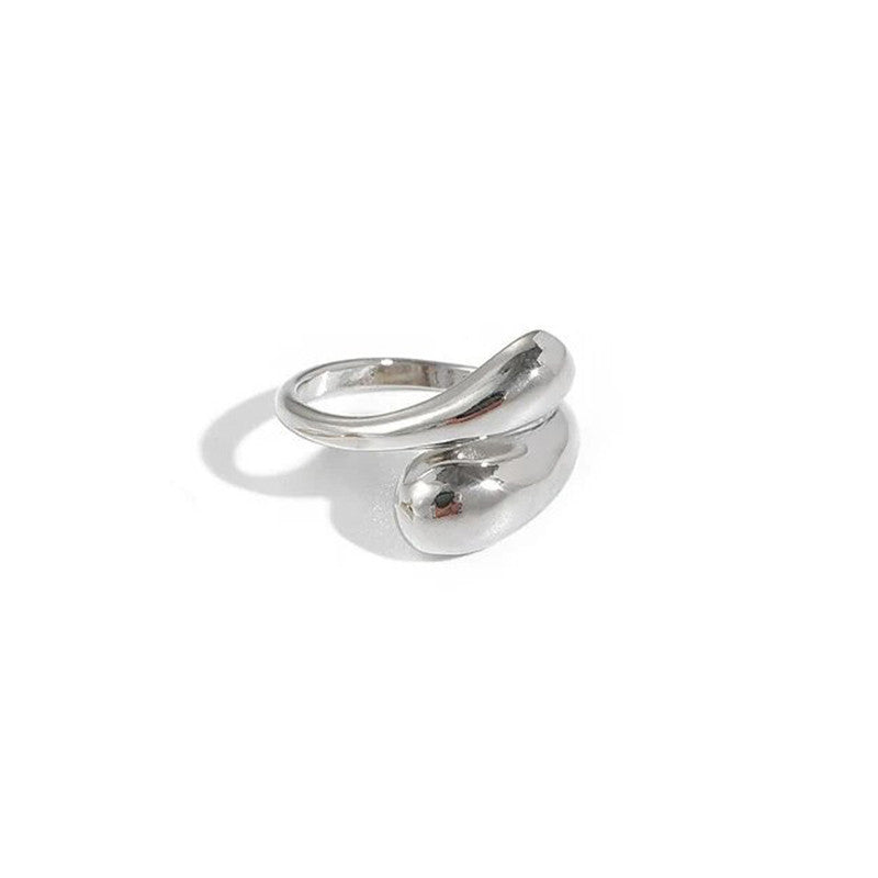 Trending Silver Plated Assymmetrical Finger Ring